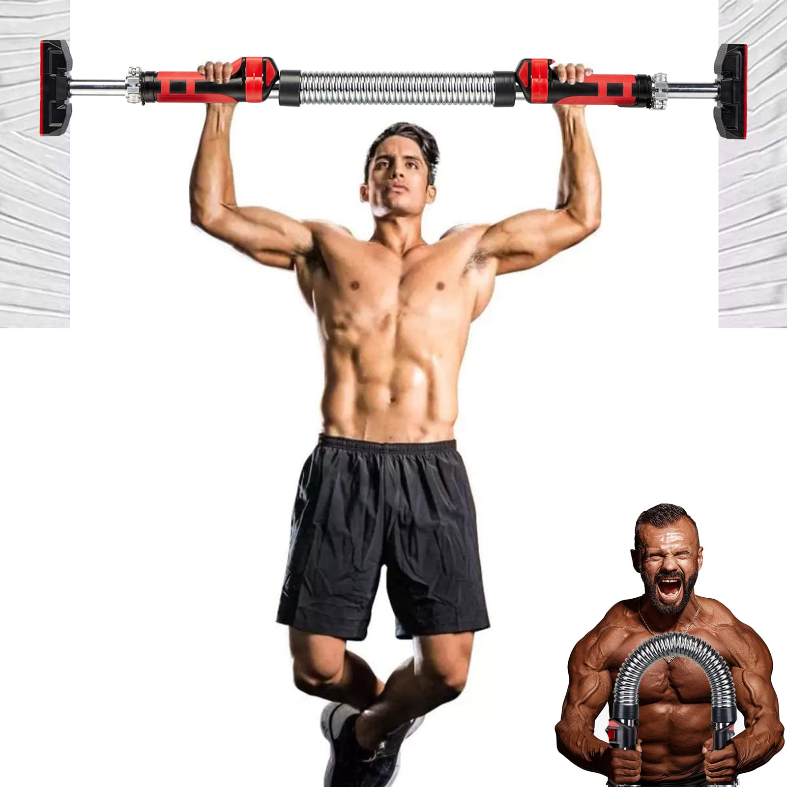 Amazon | JAJUMUDO 懸垂バーまたはパワーツイスターバー 2イン1 ネジ